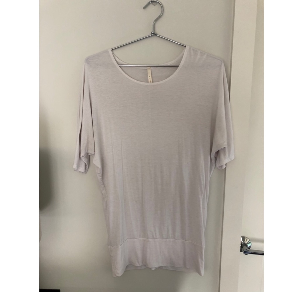 White 3/4 sleeve top from Pastels.